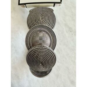 DANA BUCHMAN silver desk stretch bracelet ￼